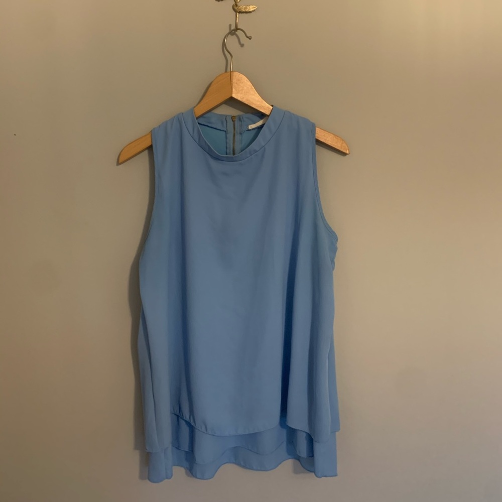 Stella Rose Light Blue High Neck Shirt